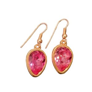Golden Pink Swarovski Earcandy
