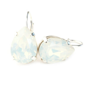 Swarovski oorbellen opaal white